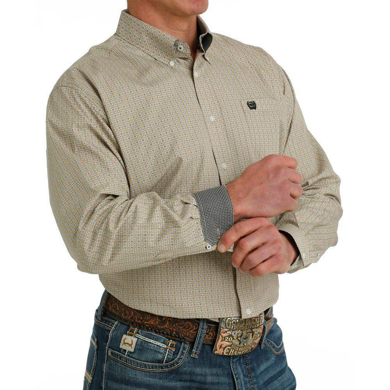 Cinch Men's Classic Fit Khaki Button Down