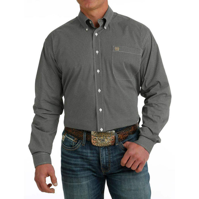 Cinch Men's Classic Fit Grey Button Down