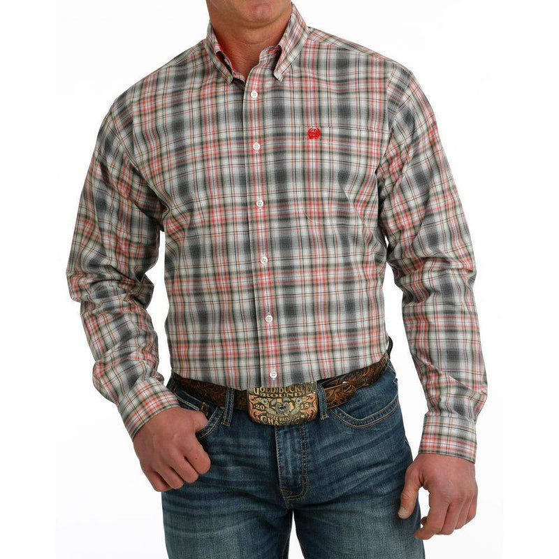 Cinch Men's Classic Fit Multi Plaid Button Down