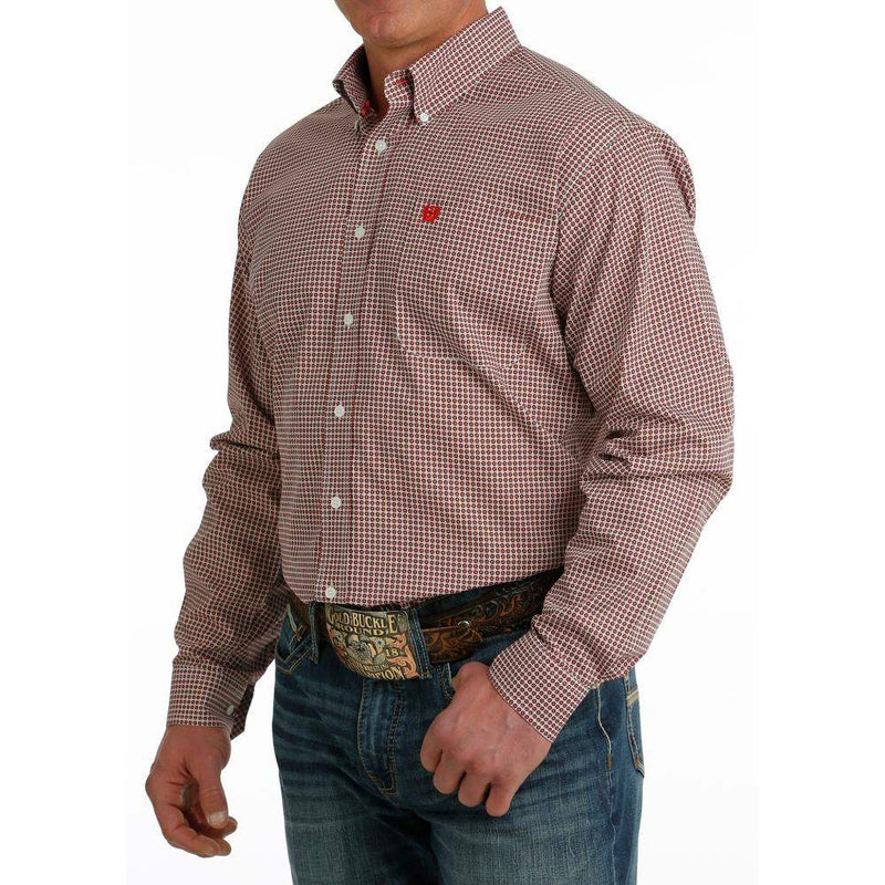 Cinch Men's Classic Fit White Button Down