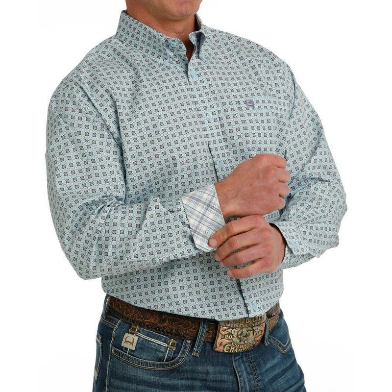 Cinch Men's Classic FIt Light Blue Button Down
