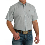 Cinch Men's Classic Fit Blue Print Button Down