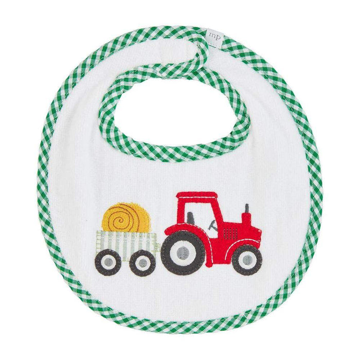 Mud Pie Tractor Terry Bib