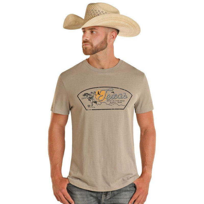 Rock & Roll Denim Men's Grey Graphic Tee