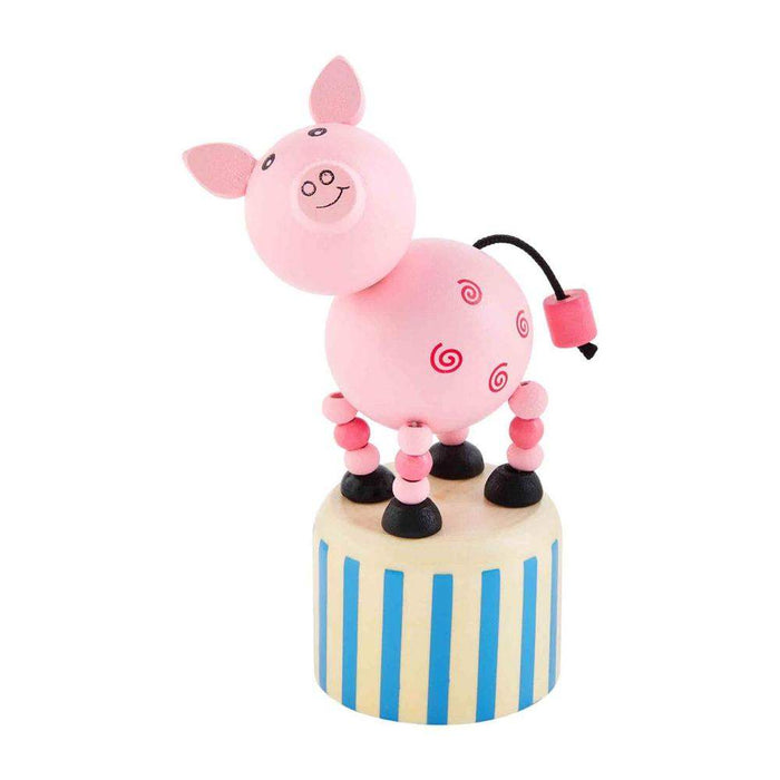 Mud Pie Pig Collapsible Wood Toy