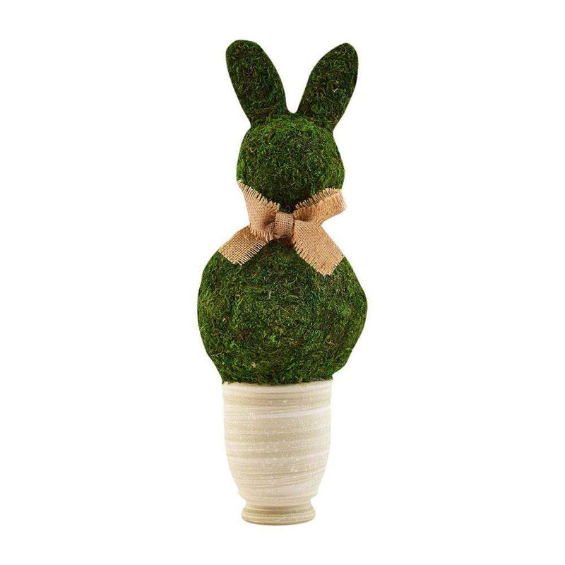 Mud Pie Small Moss Bunny Pot