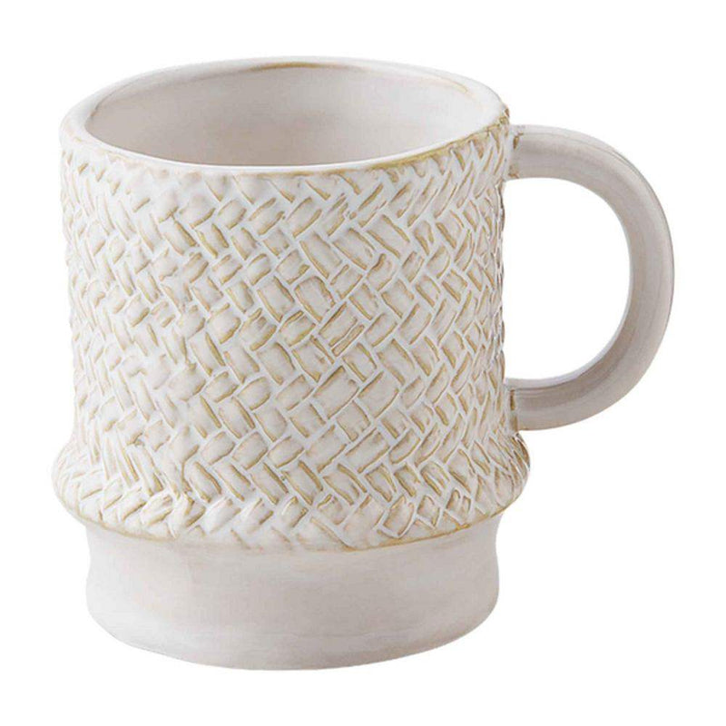 Mud Pie Weave Stoneware Mug