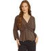 Entro Women's Black Glittery Top