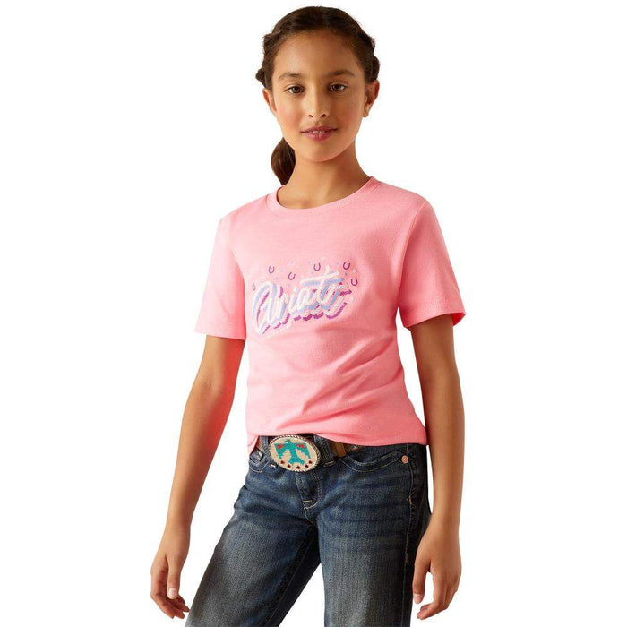 Ariat Girl's Rainbow Script T-Shirt