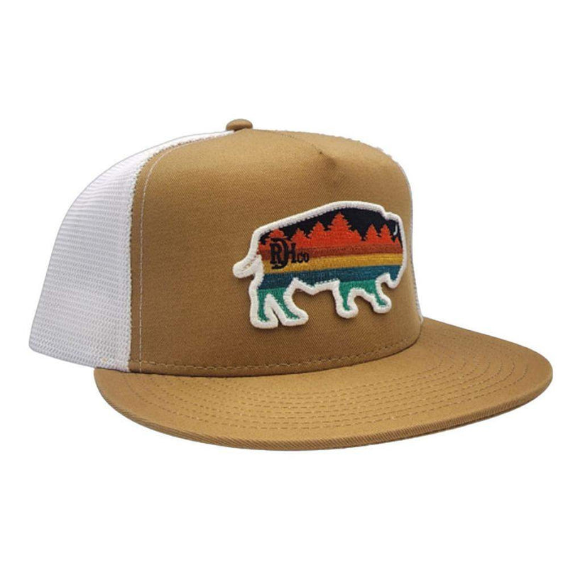 Red Dirt Hat Company Forest Old Gold and White Cap
