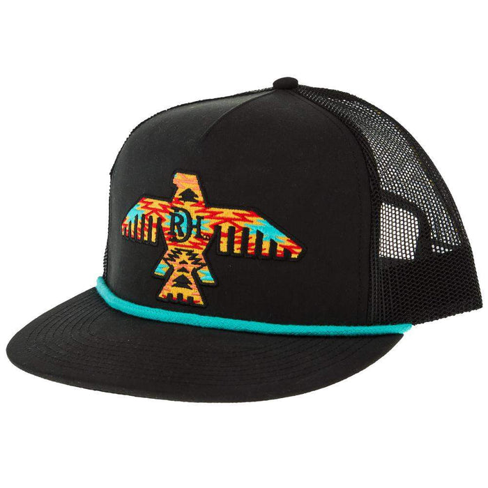 Red Dirt Hat Company Co Black and Turquoise Johnny Cap