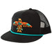 Red Dirt Hat Company Co Black and Turquoise Johnny Cap