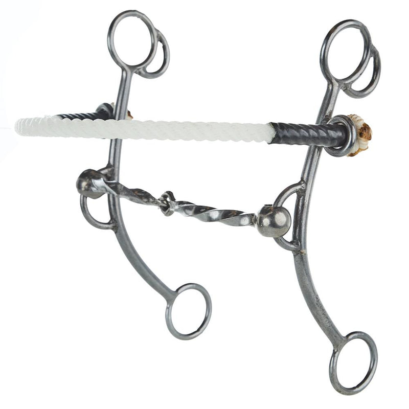 Big Betty Square Twist Rope Nose Combination Gag Bit