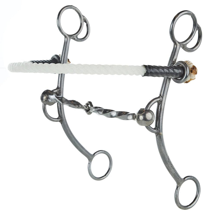 Big Betty Square Twist Rope Nose Combination Gag Bit
