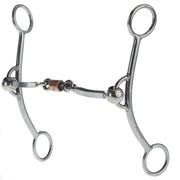 Reg'lar Betty Square Copper Roller Dog Bone Gag Bit