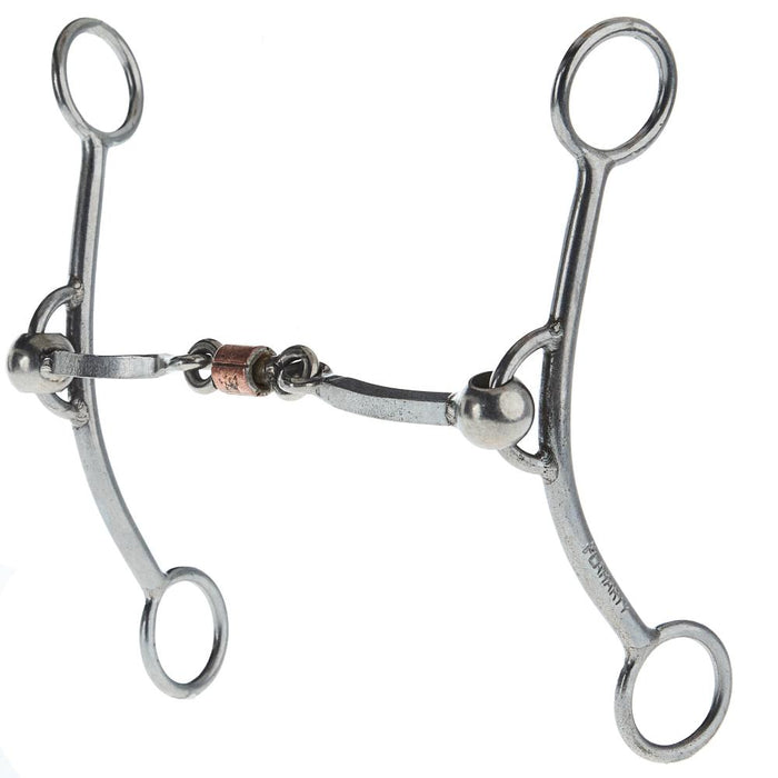 Reg'lar Betty Square Copper Roller Dog Bone Gag Bit