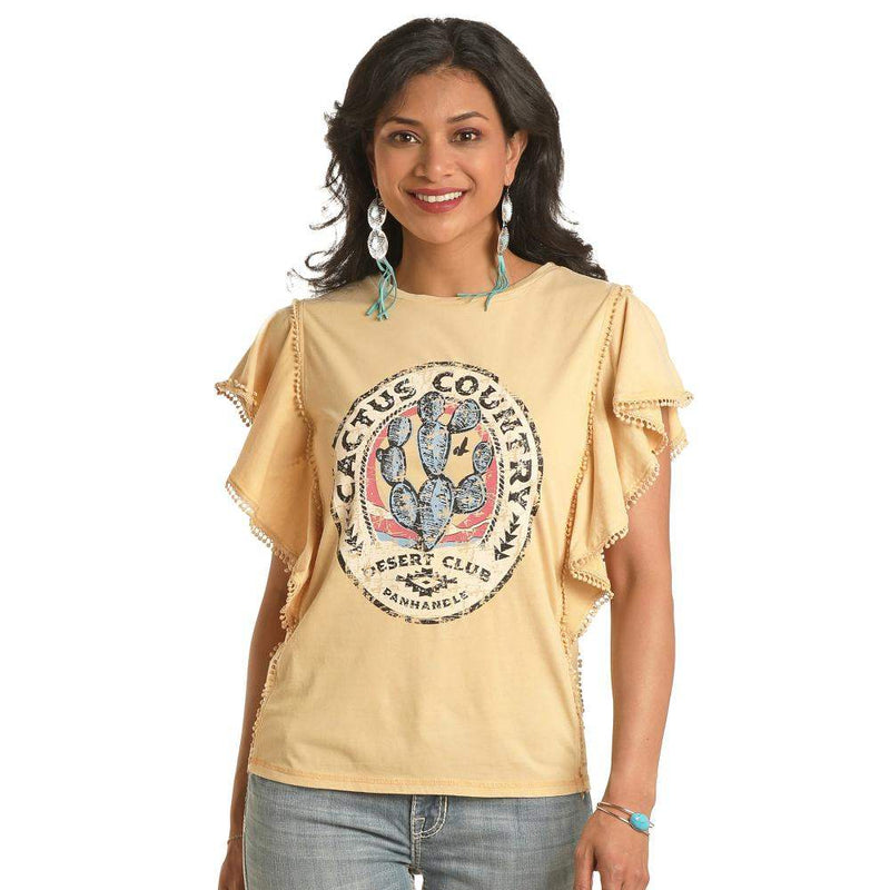 Panhandle Women's Graphic Flutter Sleeve Tee