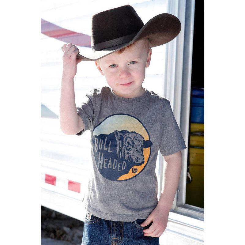 Cinch Boy's Toddler Bull Headed Tee