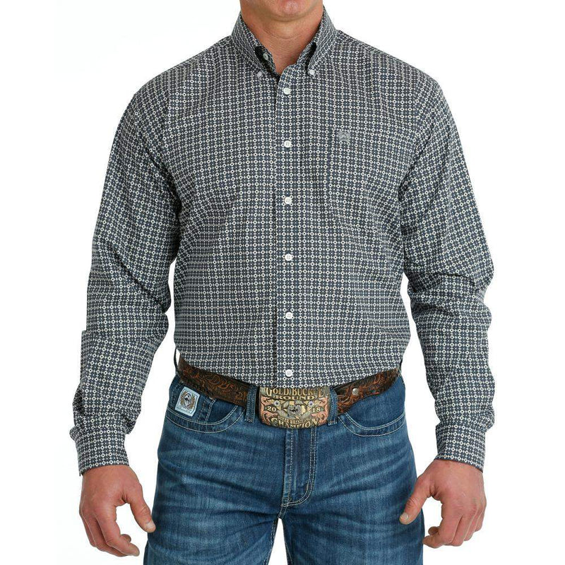 Cinch Men's Geometric Print Button Down Shirt