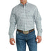 Cinch Men's Stretch Geometric Print Button Down Shirt