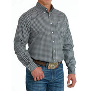 Cinch Men's Navy Geometric Print Button Down