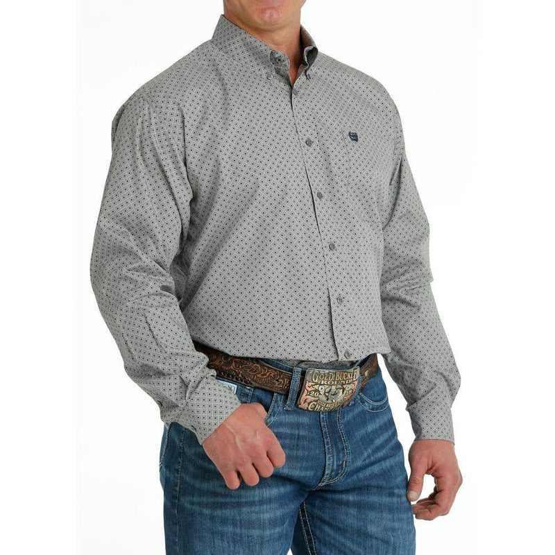Cinch Men's Geometric Print Button Down Shirt
