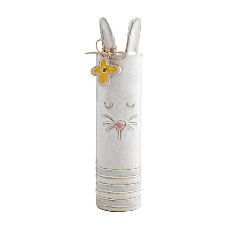 Mud Pie Blue Bunny Stem Vase
