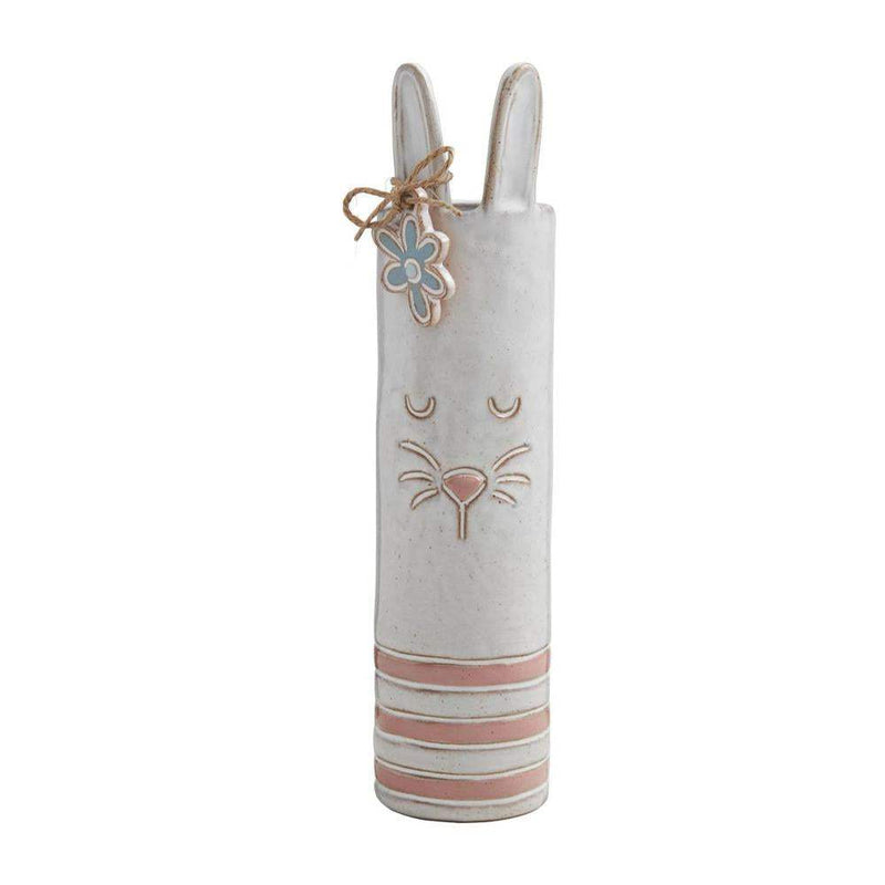 Mud Pie Pink Bunny Stem Vase