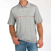 Cinch Men's Grey ArenaFlex Polo