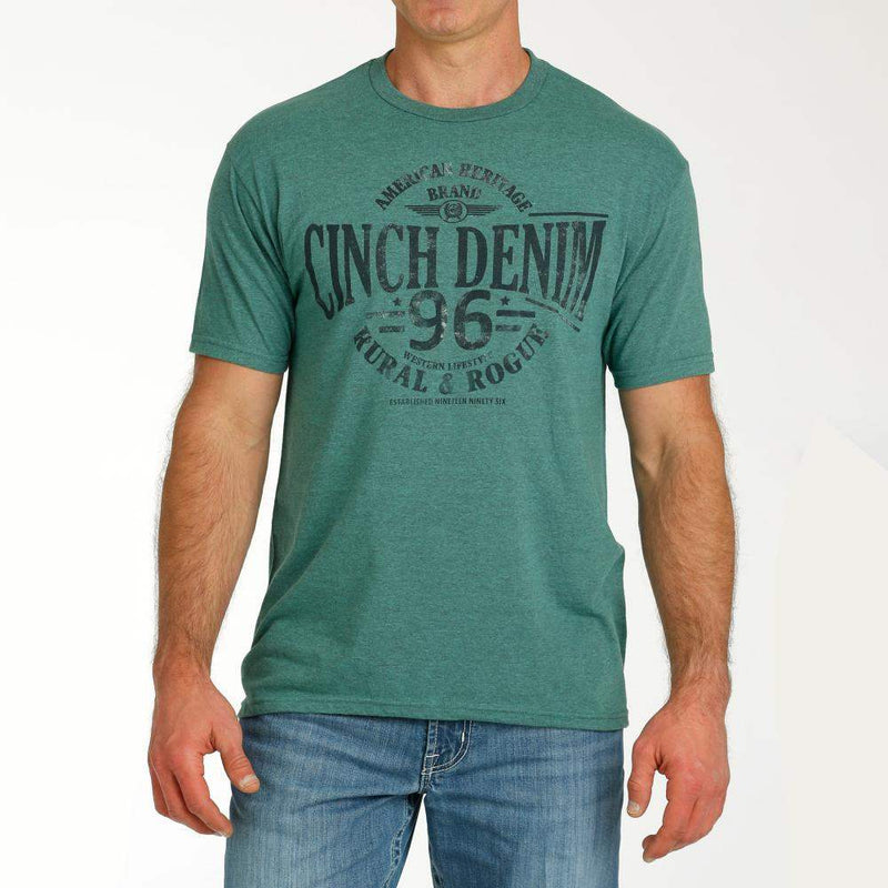 Cinch Men's Green T-Shirt