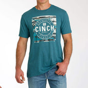 Men's Teal Rustic Aztec T-Shirt