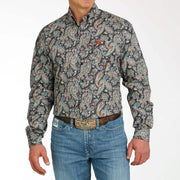 Cinch Men's Multi Color Paisley Button Down Shirt