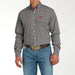 Cinch Men's Black Printed Long Sleeve Button Down