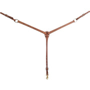 Exotic Overlay 1 Inch Breast Collar with Dot Border