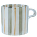 Creative Co-Op Green Stripe 16 oz. Mug