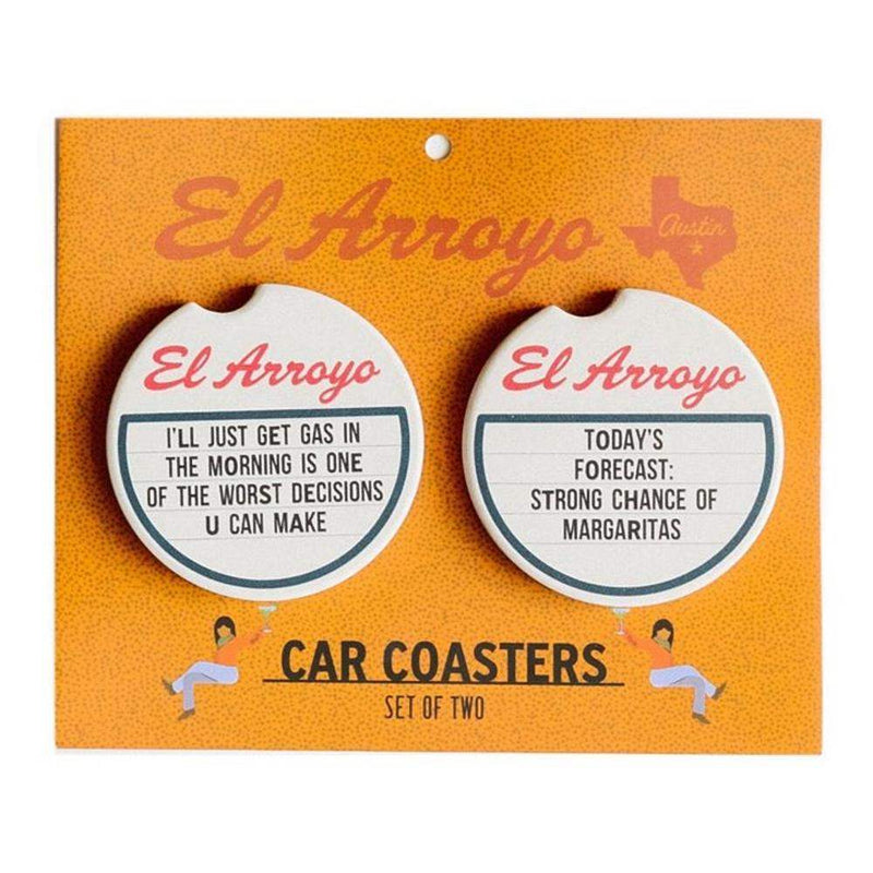 El Arroyo Today's Forecast Car Coaster Set