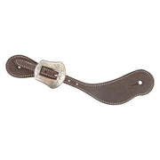 Chocolate Roughout Leather Laramie Buckle Spur Straps