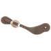 Chocolate Roughout Leather Canyon Buckle Spur Straps