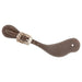 Chocolate Roughout Leather Bandera Buckle Spur Straps