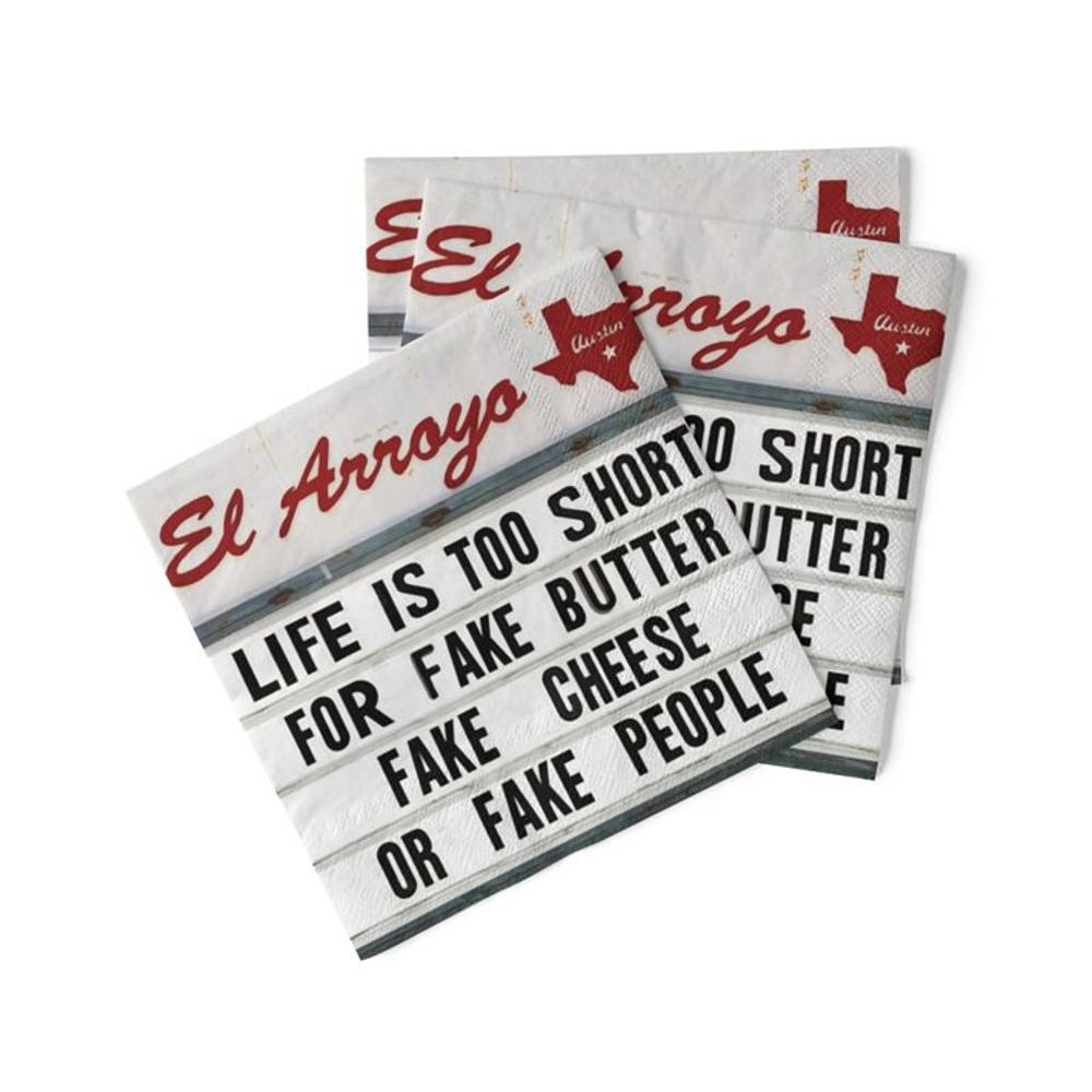 El Arroyo Fake Cheese Cocktail Napkins — NRS