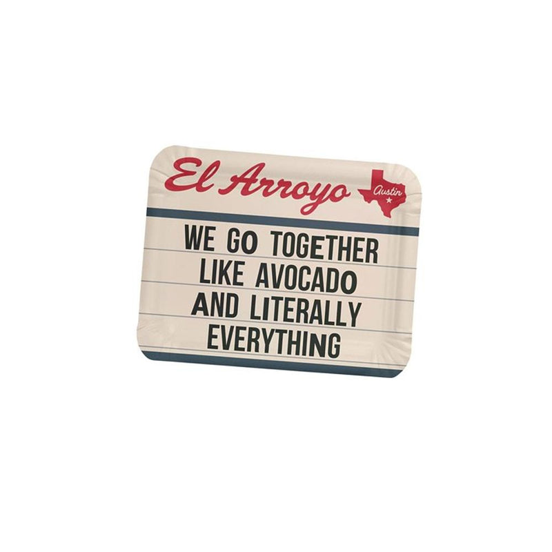 Avocado and Everything Party Plates