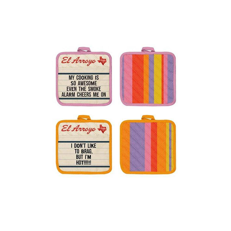 Marquee Smoke Alarm Pot Holder Set