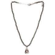 Faux Navajo Pearl Cowboy Hat Charm Necklace