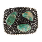 Paige Wallace Rectangle Turquoise 3 Stone Buckle