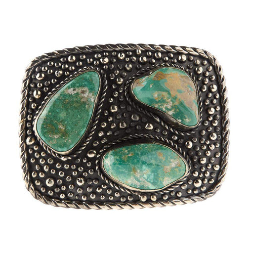 Paige Wallace Rectangle Turquoise 3 Stone Buckle