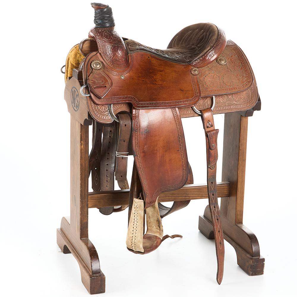 NRS Used 15in Corriente Team Roping Saddle nrs-used-15in-corriente-team-roping-saddle