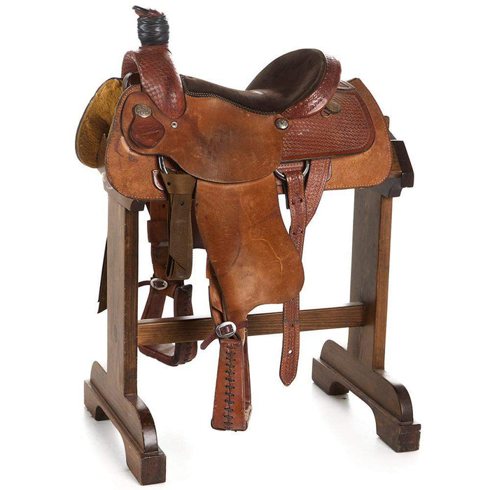 NRS Used 15in THS Saddle Shop Team Roping Saddle
