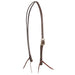 Bandera Buckle Chocolate Roughout Leather Split Ear Headstall