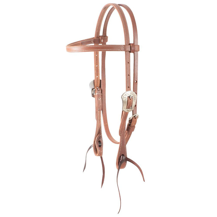 Laramie Buckle Harness Leather Browband Headstall