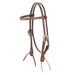 Laramie Buckle Chocolate Roughout Leather Browband Headstall